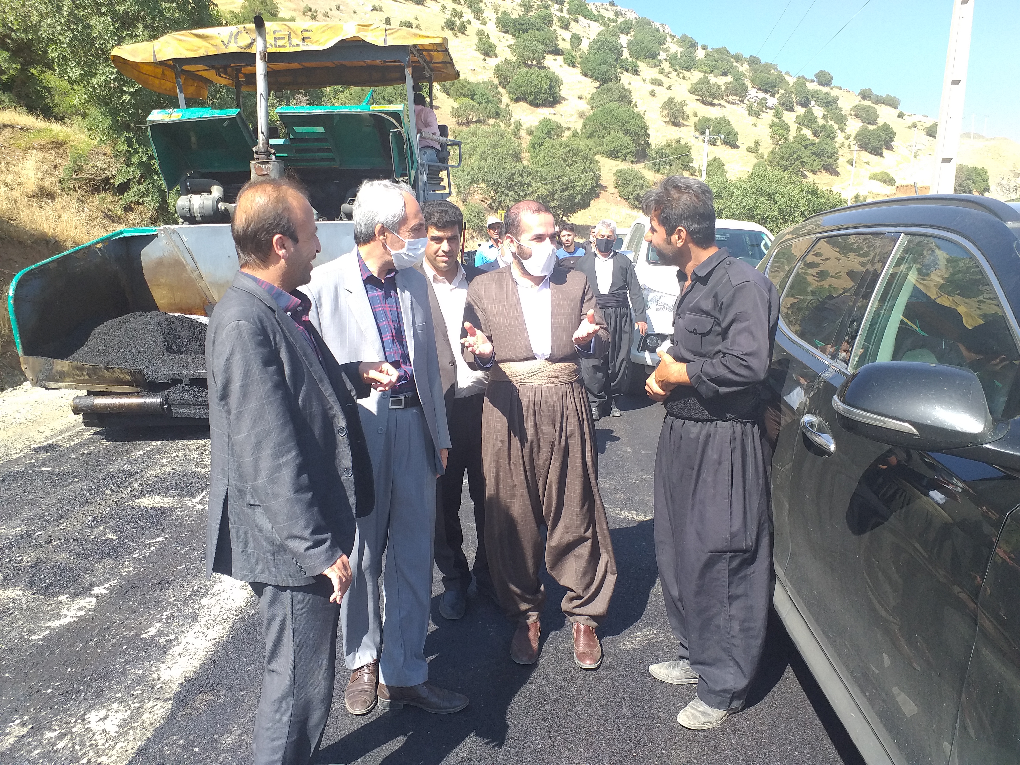 بازدید ازروند اجرایی عملیات آسفالت جاده ارتباطی روستای اسپه میزه - بیتوش: