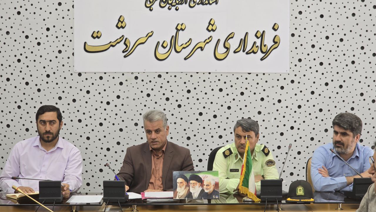 برگزاری جلسه مدیریت بحران شهرستان با محوریت آمادگی و پیشگیری از حوادث طبیعی