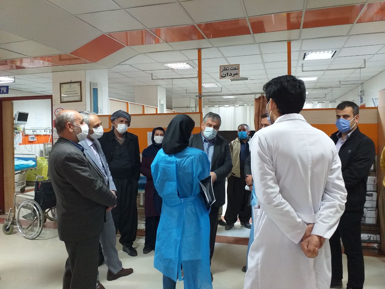 حضوردر بیمارستان امام خمینی جهت تبریک سال نو