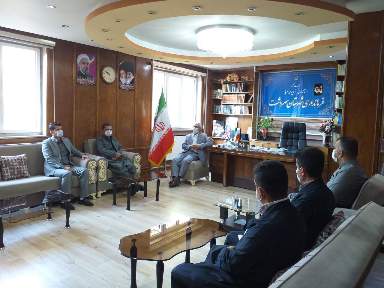 دیدار منتخبان شورای اسلامی شهر ربط با فرماندار شهرستان سردشت