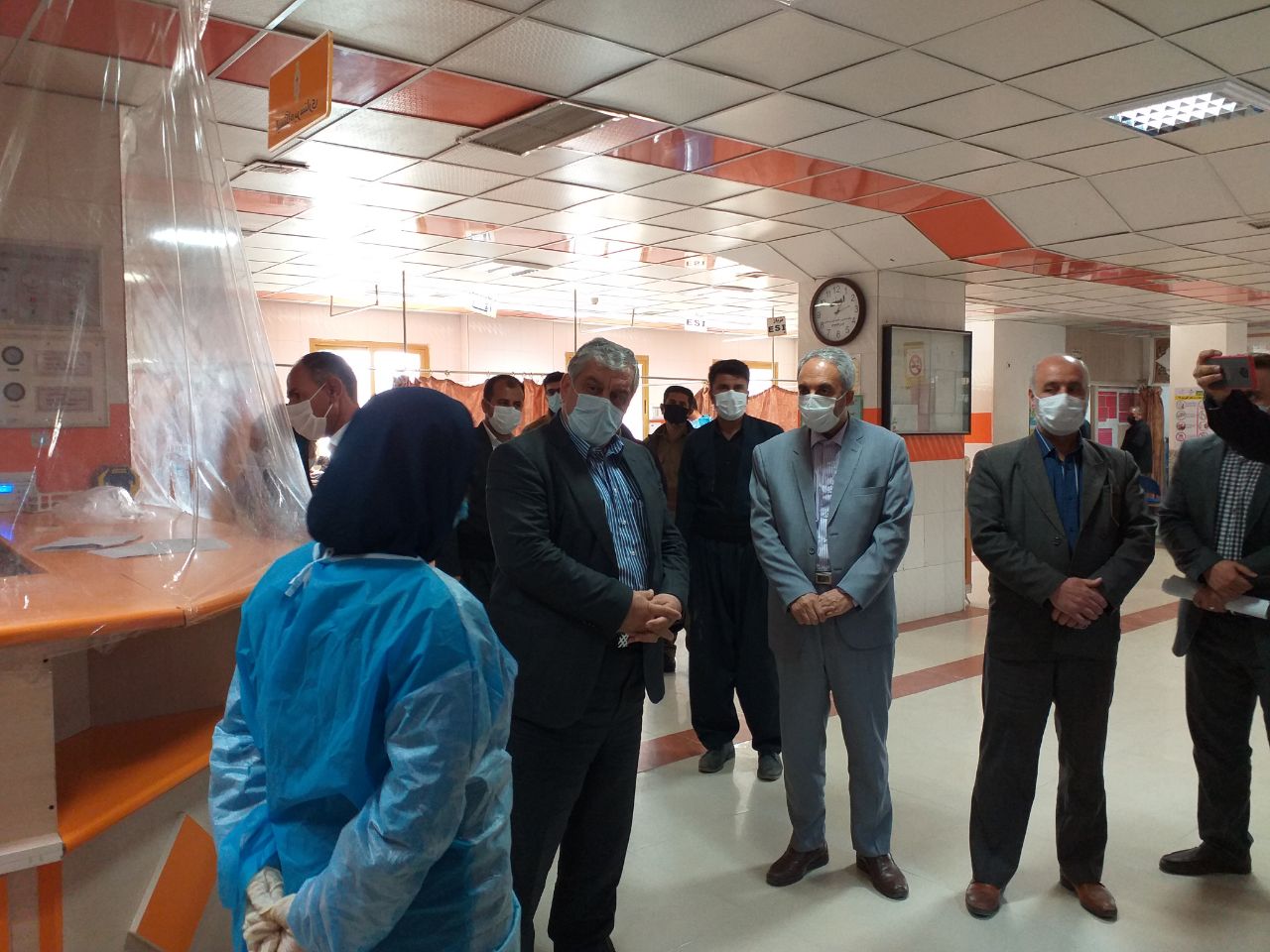 حضوردر بیمارستان امام خمینی جهت تبریک سال نو