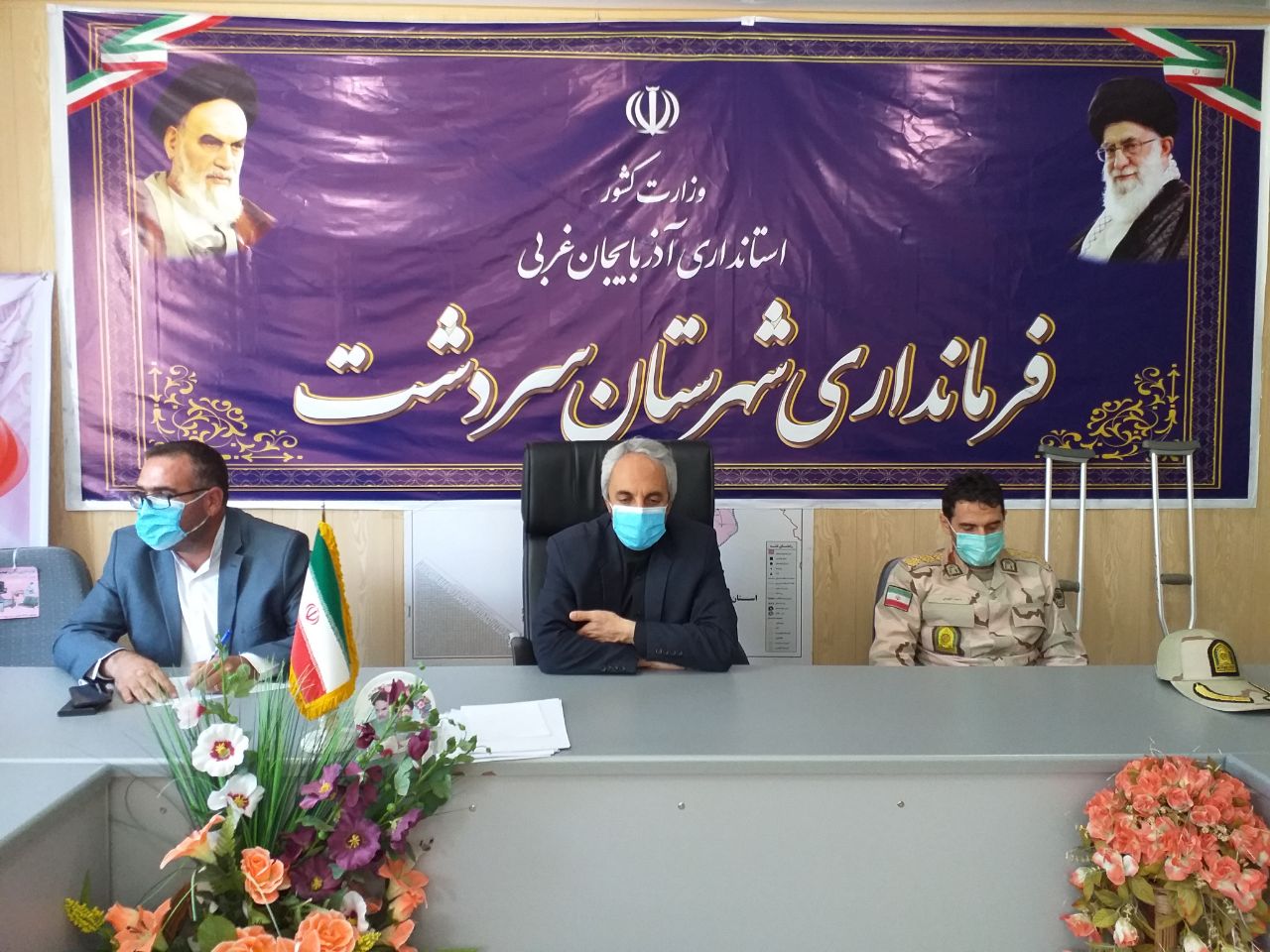 ️نشست فرماندار شهرستان سردشت با عشایر و مرز نشینان نوار مرزی بخش وزینه