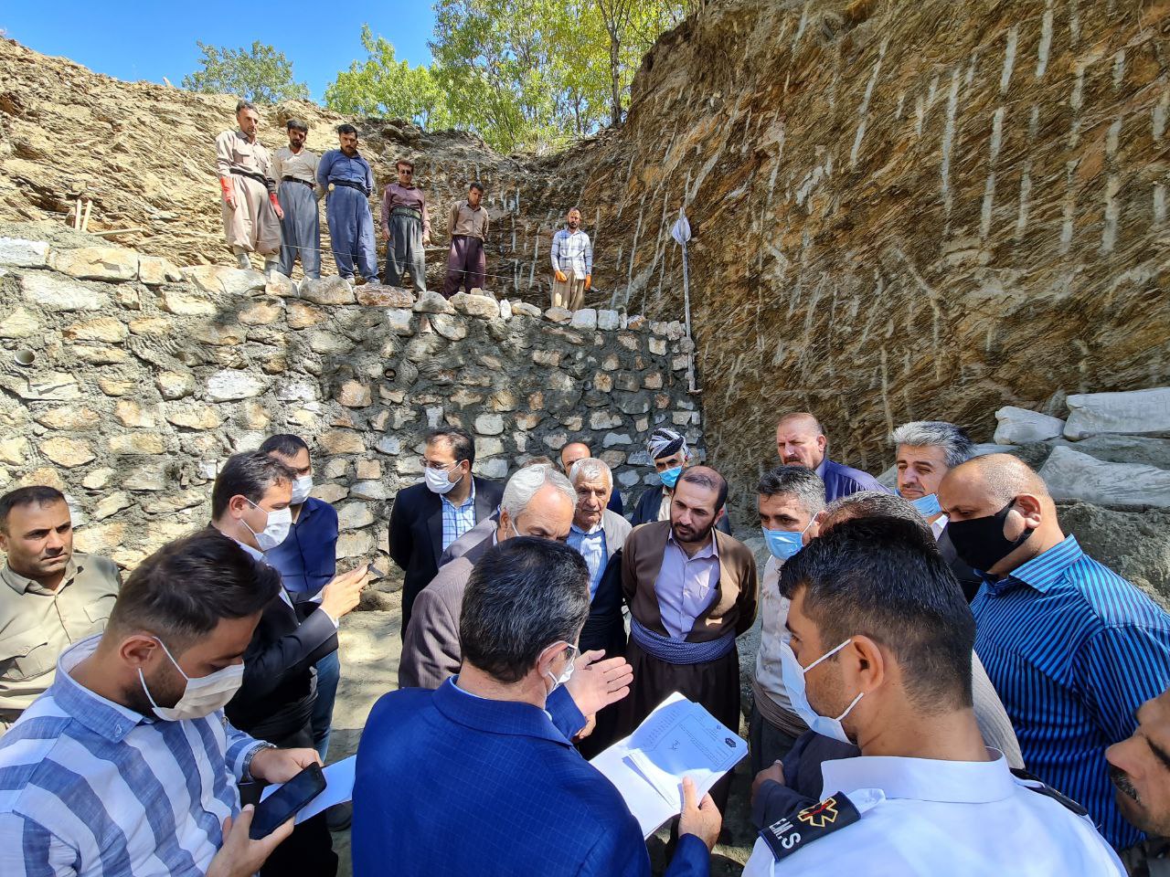 ️بازدید از روند ساخت ساختمان اورژانس ۱۱۵ و معابر روستای بیوران سردشت