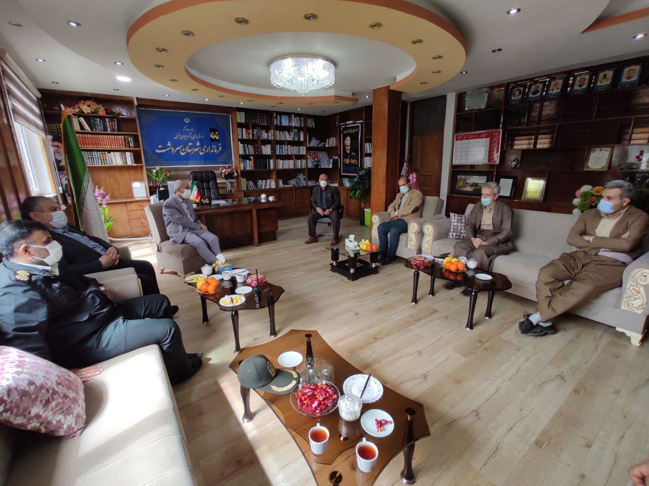 دیدار شورای خیرین شهرستان سردشت با دکتر جواد آقا زاده ریاست دانشگاه علوم پزشکی ارومیه