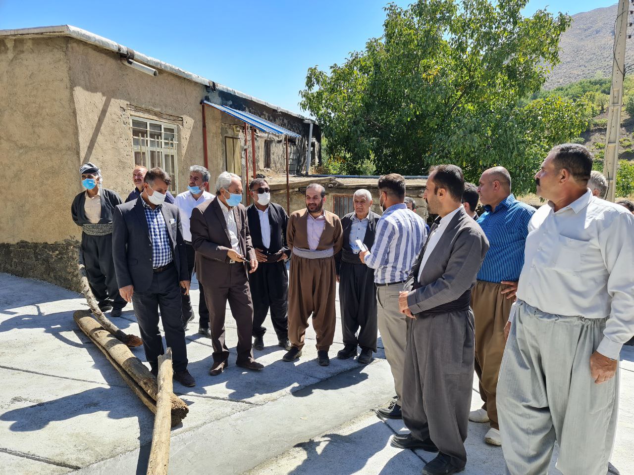 ️بازدید از روند ساخت ساختمان اورژانس ۱۱۵ و معابر روستای بیوران سردشت