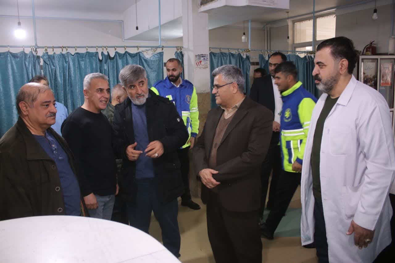 بازدید سرزده فرماندار سردشت از شبکه بهداشت و درمان ، بیمارستان امام و درمانگاه شهدا