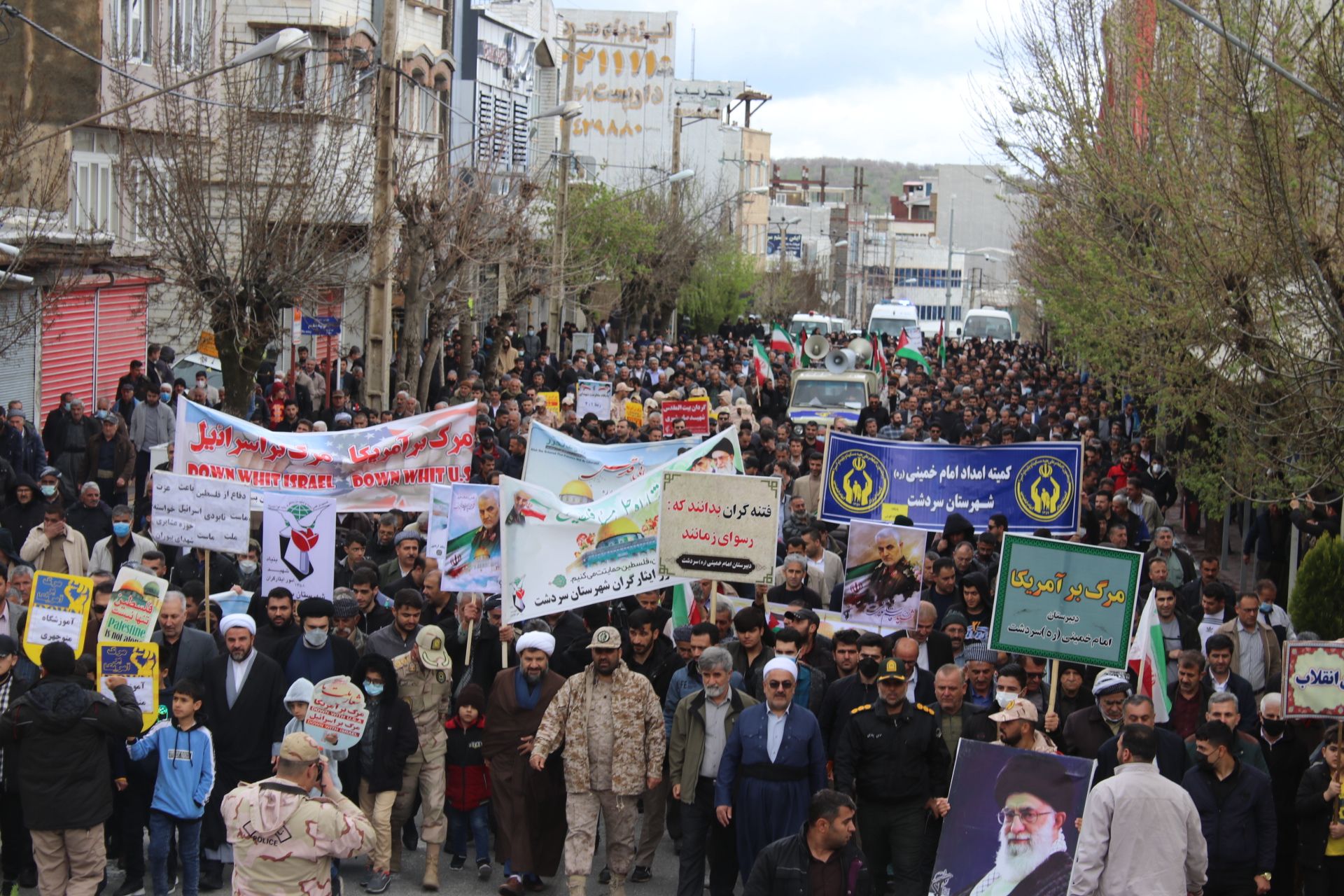 حضور سرپرست فرمانداری شهرستان سردشت در راهپیمایی روز جهانی قدس