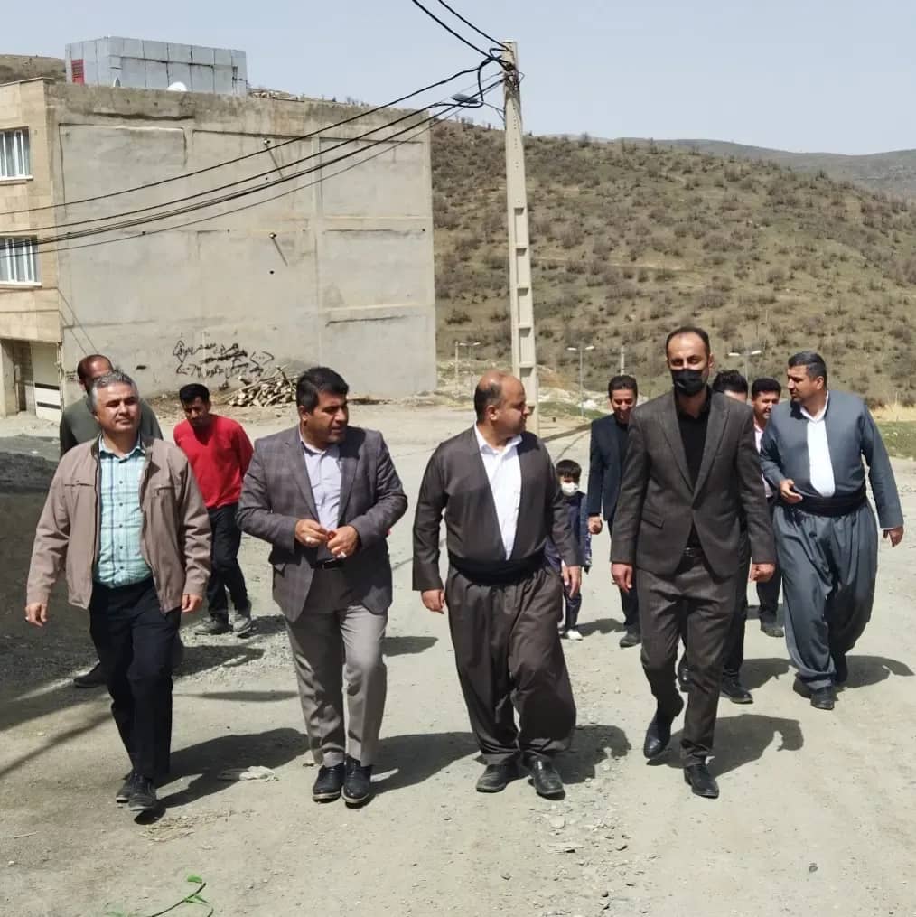 بازدید معاون سیاسی فرماندار سردشت از وضعیت معابر مسکن مهر کپران