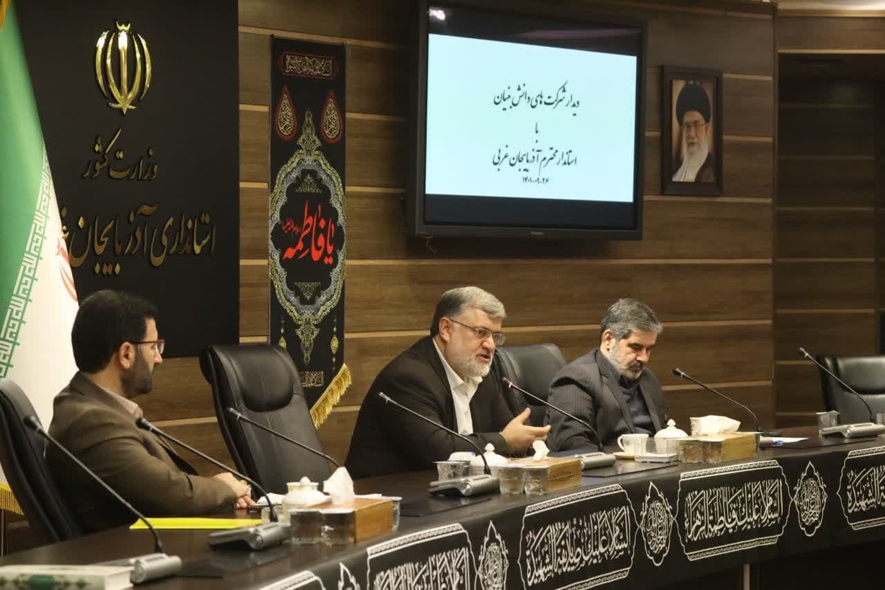 ظرفیت های خدادادی آذربایجان غربی بی نظیر است / نگاه دولت مردمی سیزدهم به آذربایجانغربی یک نگاه توسعهای است/ از ظرفیتهای قانونی برای حمایت از شرکتهای دانش بنیان استفاده می کنیم