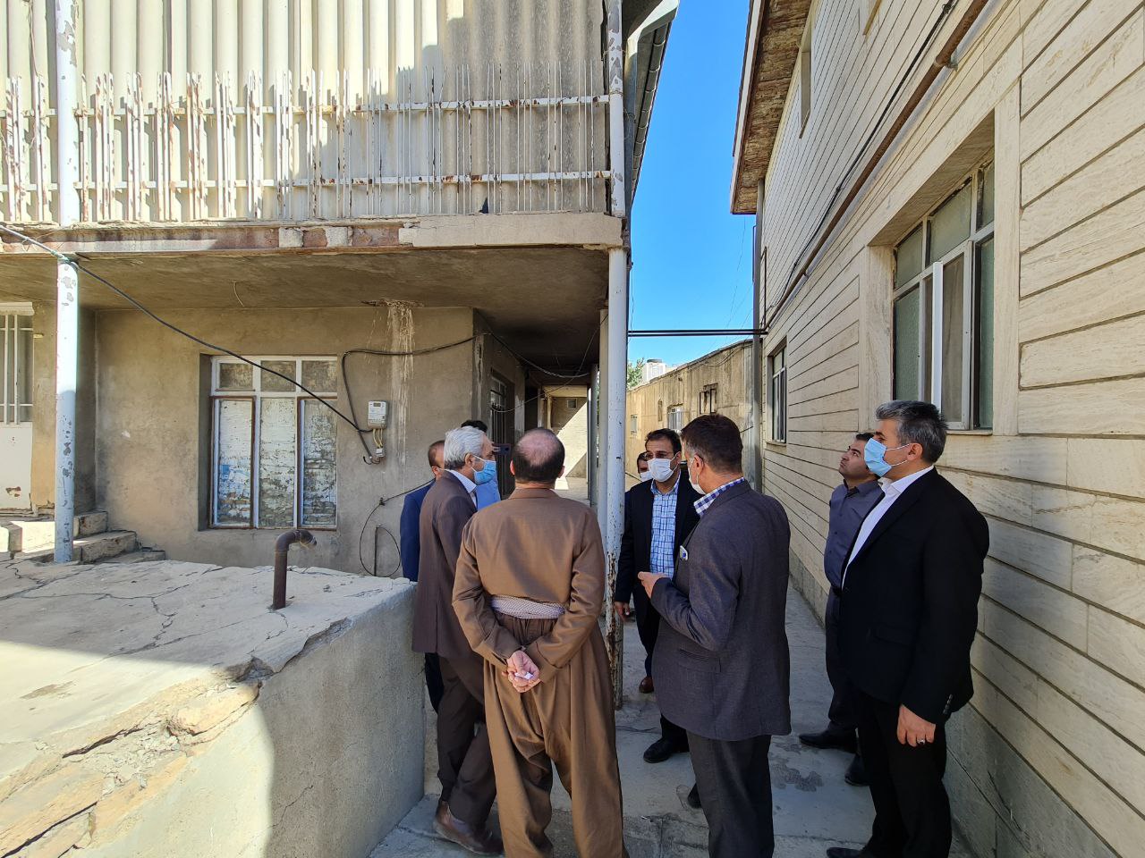 ️بازدید از ساختمان تخریبی ستاد شبکه بهداشت و درمان