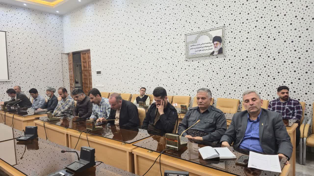 جلسه هماهنگی برنامههای مراسم عید غدیر، دهه امامت و ولایت ، اولین سالگرد شهدای جنگ 12 روزه برگزار شد