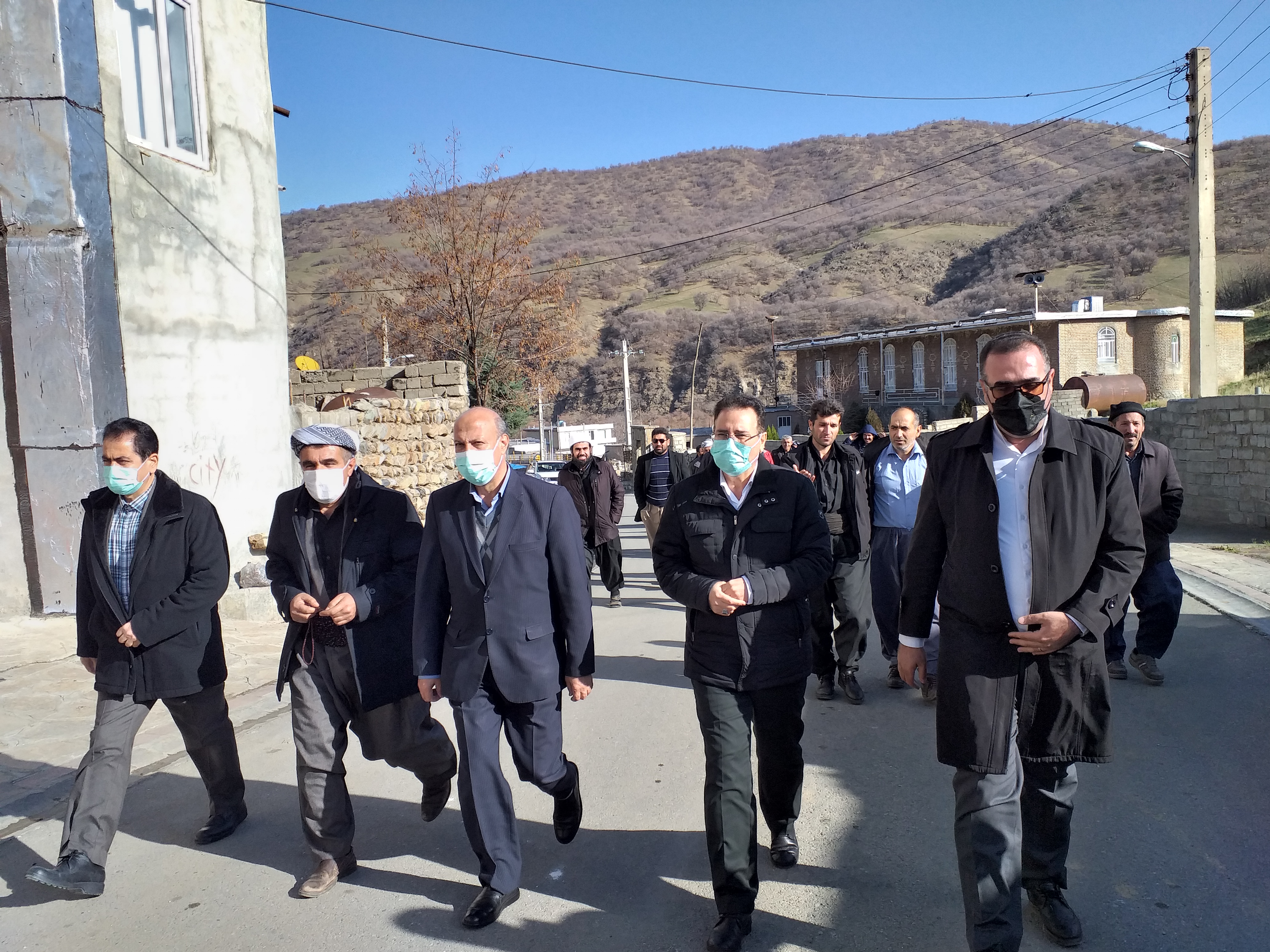 ️بازدید مهندس شاملو معاون عمران روستایی بنیاد مسکن انقلاب اسلامی از # روستای شیوه مردان بخش وزینه