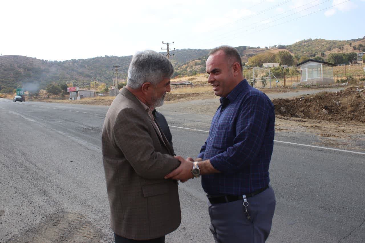 بازدید فرماندارسردشت از عملیات اجرایی رفع نقاط حادثه خیز