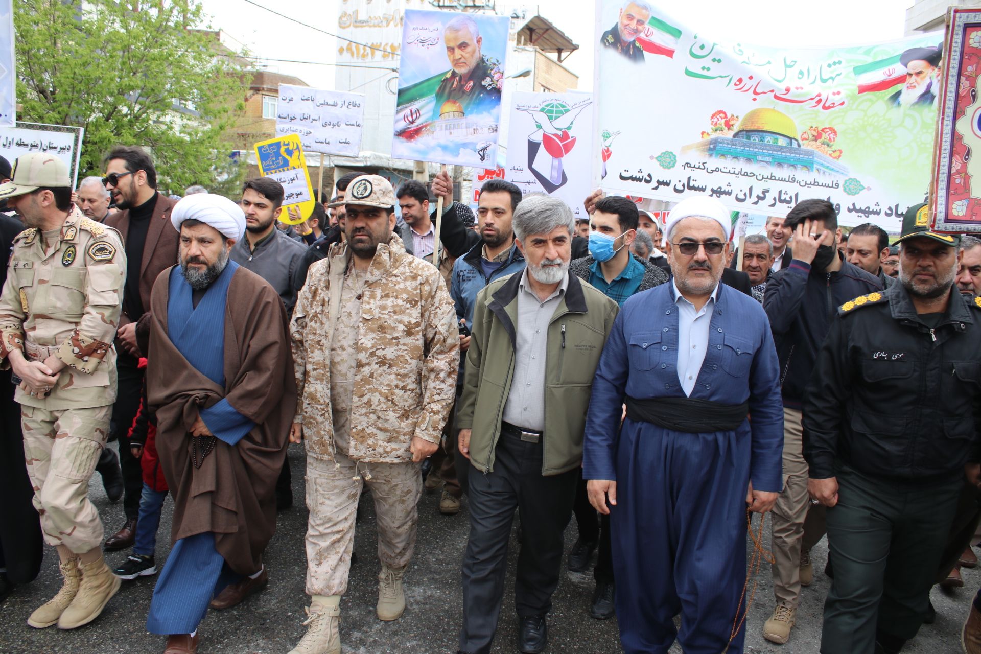حضور سرپرست فرمانداری شهرستان سردشت در راهپیمایی روز جهانی قدس
