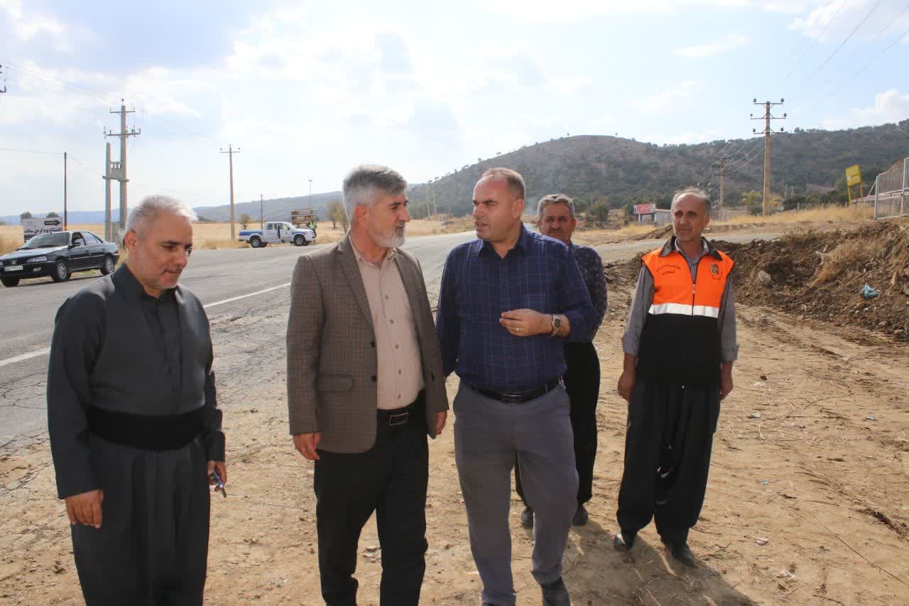 بازدید فرماندارسردشت از عملیات اجرایی رفع نقاط حادثه خیز